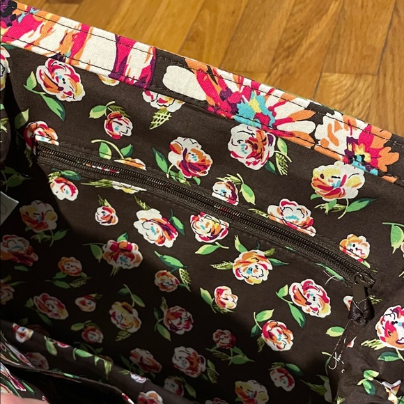 NWT Vera Bradley Multicolor Floral Tote Frame Bag - Picture 8 of 12